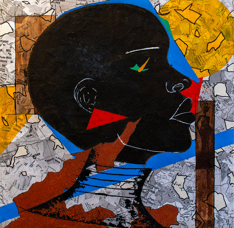 "Africa in my Mind" - Originalgemälde, Acryl auf Leinwand