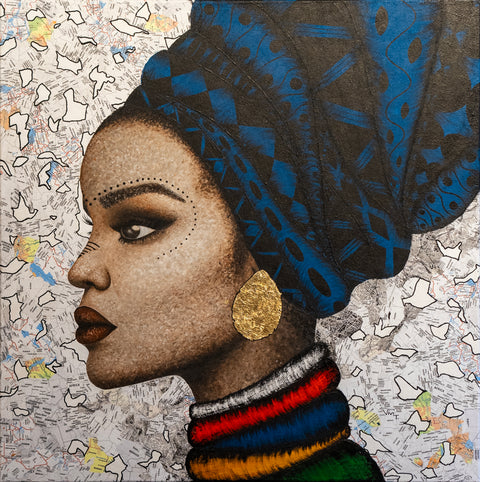 "Culture Custodian" - original painting, mixed media