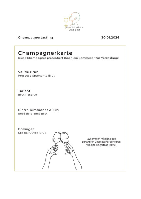 Tickets - Champagner Tasting am 30.01.2026