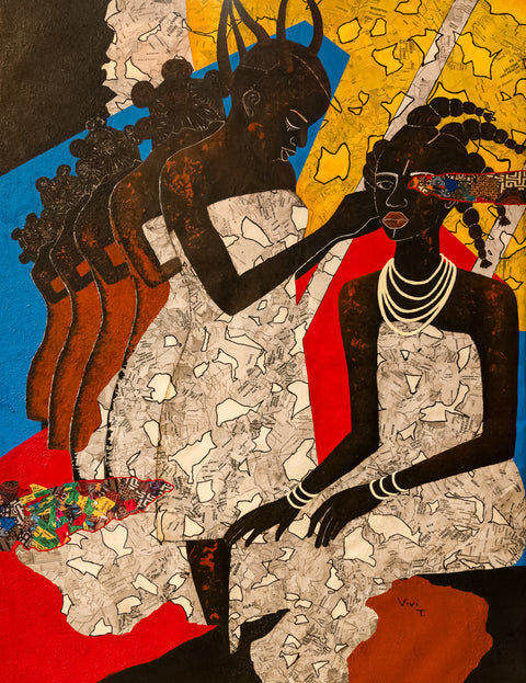 "Culture Custodian" - original painting, mixed media