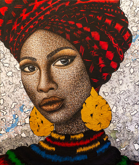 "Eternal Feminine (Unstoppable)" - Originalgemälde, Mixed Media