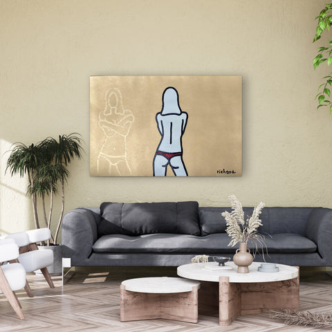"Gold Uma" - Originalgemälde