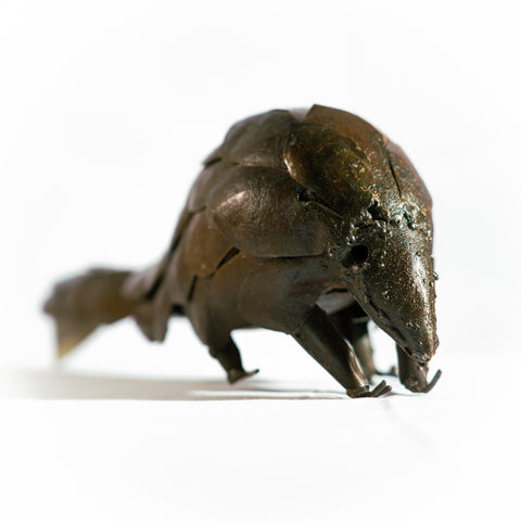 Metal Sculpture Armadillo - Large