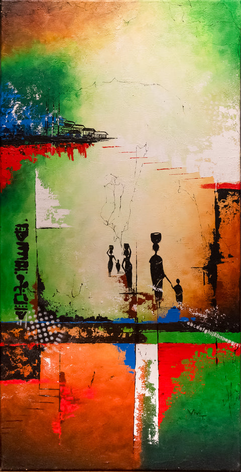 "Homeward Bound" - Original painting, acrylic on canvas