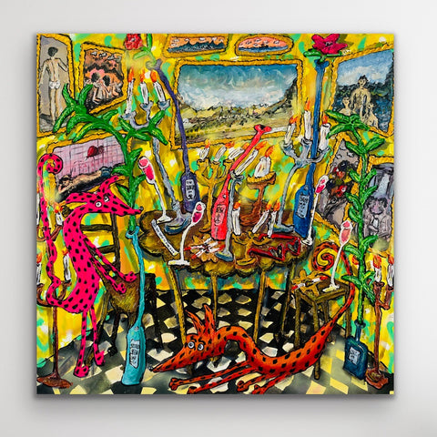 "Good Fortune" - Originalgemälde, Acryl auf Leinwand