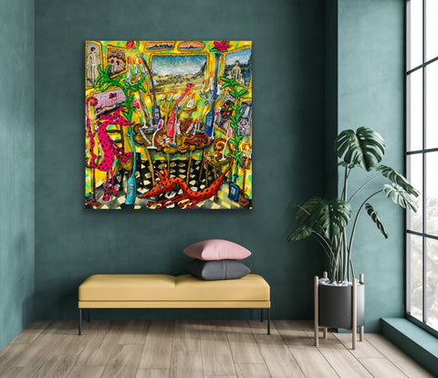 "Good Fortune" - Originalgemälde, Acryl auf Leinwand
