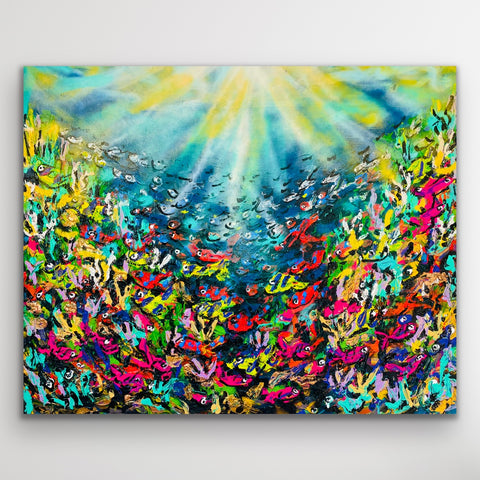 "Good Fortune" - Original painting, acrylic on canvas