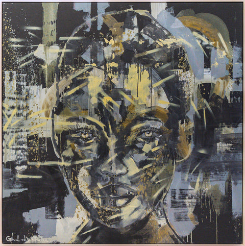 "Lesedi" - original painting, oil on canvas