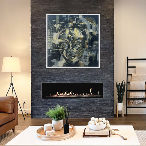 "Lesedi" - original painting, oil on canvas