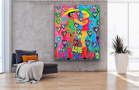 "Love Him" - Original painting, acrylic on canvas