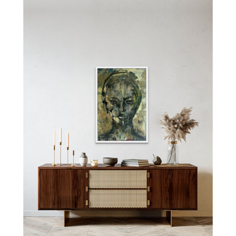 "Luma" - Original painting, oil on Fabriano paper