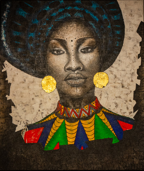 "My Tribe 1" - Original painting, acrylic on canvas