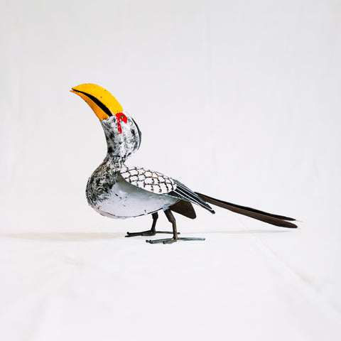 "Nashornvogel" - Metallskulptur