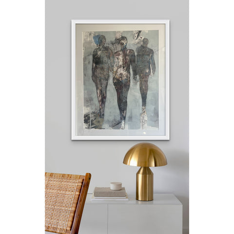 "Runway Trio" - Original painting, oil on Fabriano paper