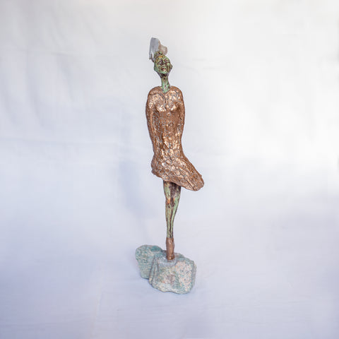 "Venus" - Skulptur, Stein und Metall