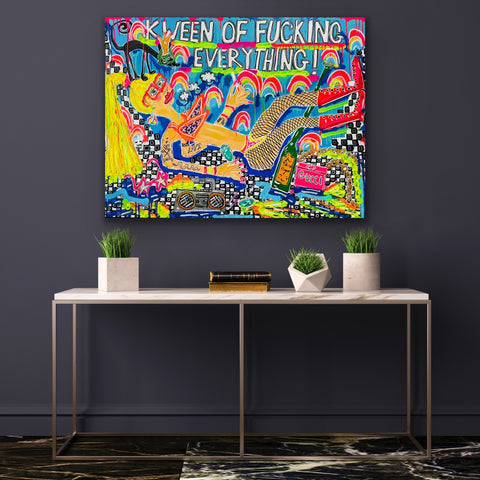 "Yes Kween" - Originalgemälde, Acryl auf Leinwand