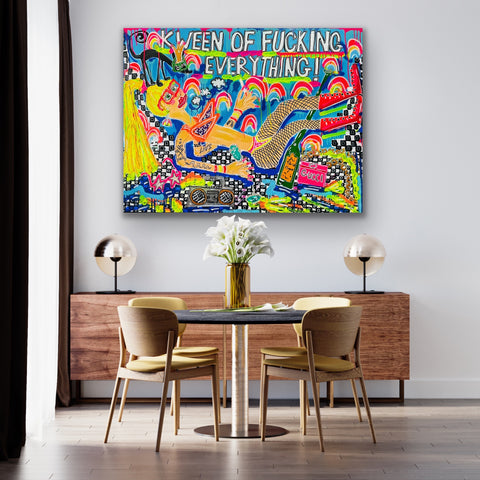 "Yes Kween" - Originalgemälde, Acryl auf Leinwand