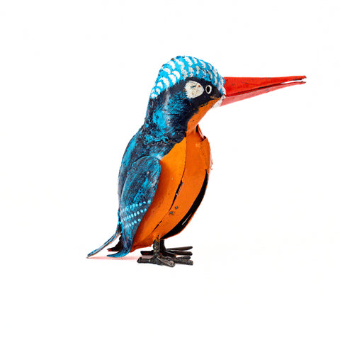 On request - Metal sculpture Kingfisher - Large