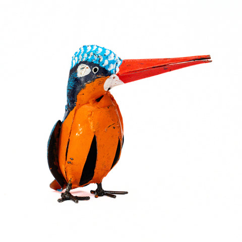 On request - Metal sculpture Kingfisher - Large
