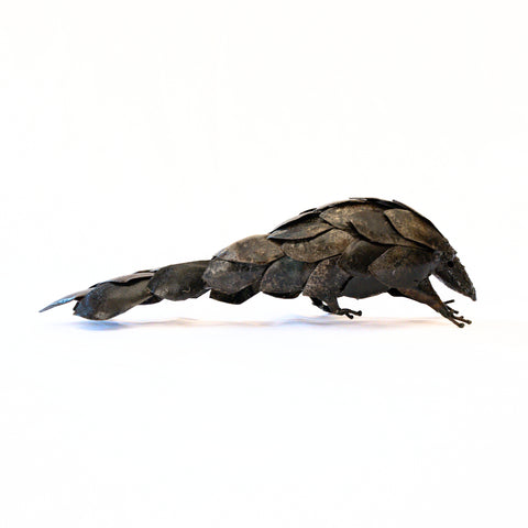 Metal Sculpture Armadillo - Large