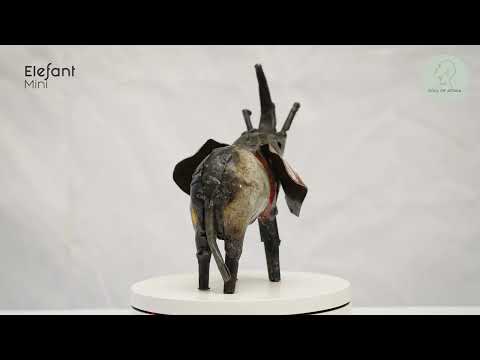 Metallskulptur Elefant - Mini