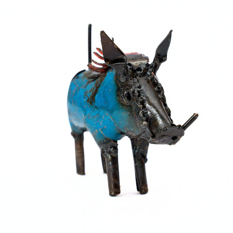 Metal Sculpture Warthog - Mini Colorful