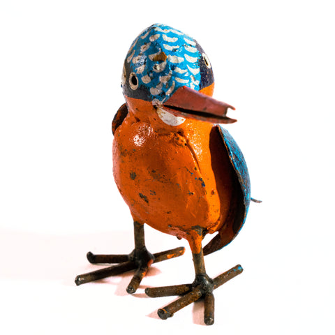 Metal sculpture Kingfisher - Small