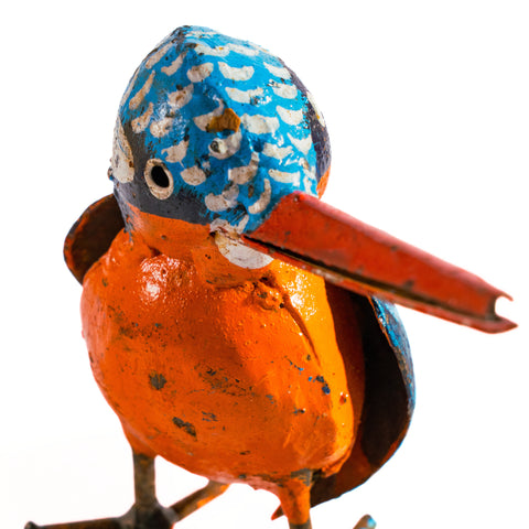 Metal sculpture Kingfisher - Small