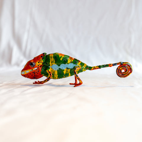 Metal sculpture Chameleon