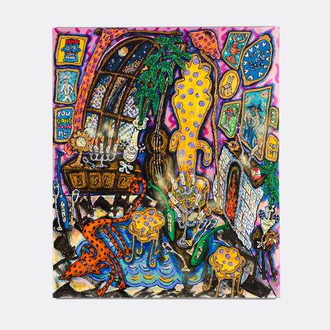 Auf Anfrage - "Close together or far apart (Diptych) 2" - Originalgemälde, Acryl auf Leinwand