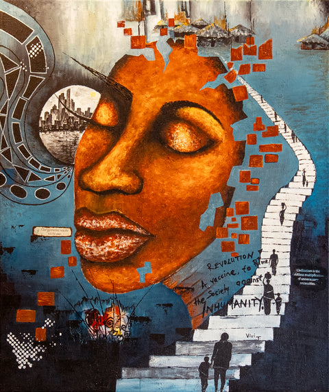 "Disillusionment" - Originalgemälde, Mixed Media