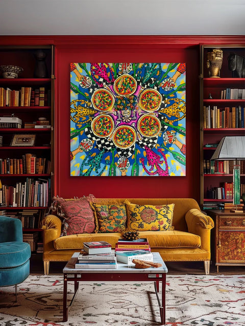 Auf Anfrage - "Four Seasons" - Originalgemälde, Acryl auf Leinwand