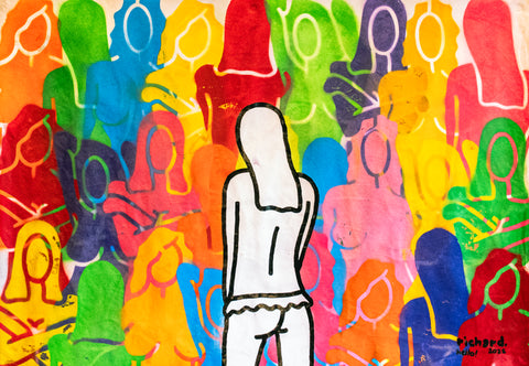 "Graffiti Tammy" - Graffiti Spraypaint auf Papier