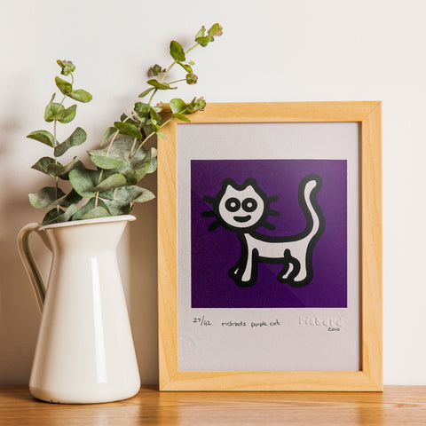 "My Purple Cat 27/42" - limitierter Druck