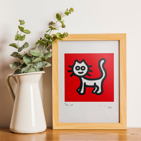 "My Red Cat 41/42" - limitierter Druck