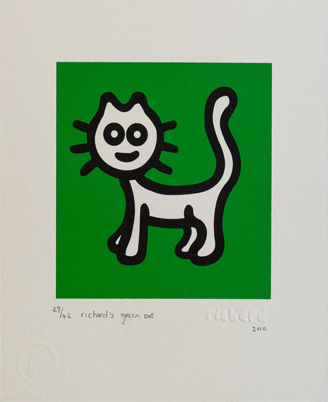 "My Green Cat 29/42" - limitierter Druck