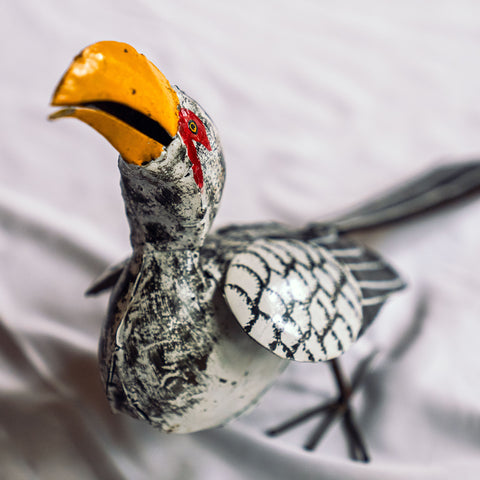 "Nashornvogel" - Metallskulptur