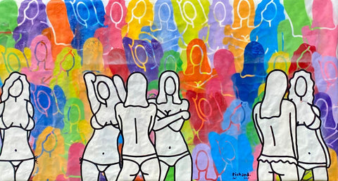 "Party Time" - Graffiti Spraypaint auf Papier