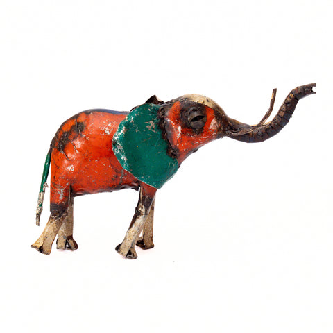 "Umlindi Wesimbi" - Metallskulptur Elefant, mittel