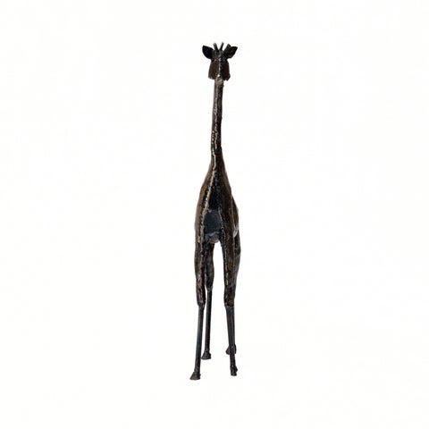 "Iqhawe Eliqhenyayo" - Metallskulptur Giraffe, klein